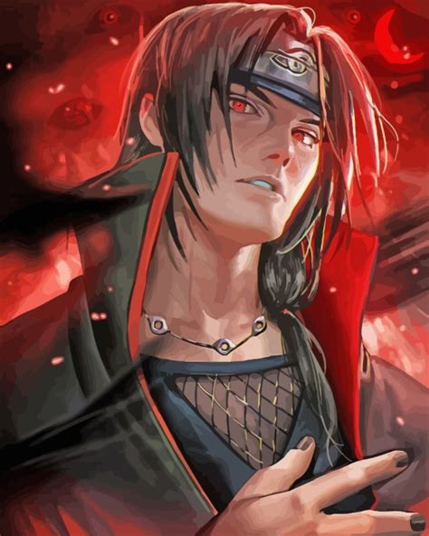 Naruto Itachi Uchiha Anime Paint By Numbers Canvas Paint By Numbers