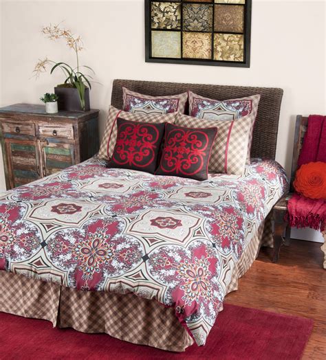 Check out this grey shade comforter set with matching pillows adding warmth to this farmhouse bedroom. Farmhouse by Rizzy Home Bedding - BeddingSuperStore.com