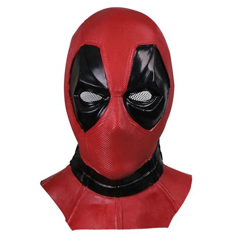 Movie Deluxe Adult Latex Deadpool Mask Cosplay Deadpool Full Face