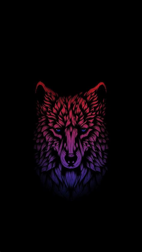 Red Cellphone Wolf Wallpapers Wallpaper Cave