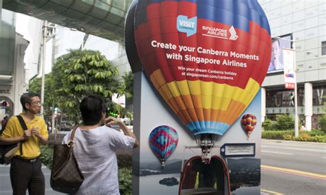 Singapore Airlines Creates Stir With A 3d Hot Air Balloon Marketing