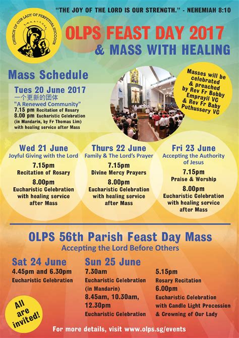 Olps Feast Day 2017 Church Of Our Lady Of Perpetual Succour