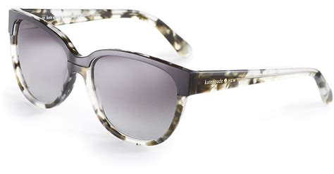 Kate Spade Tortoise Shell Sunglasses In Gray Lyst