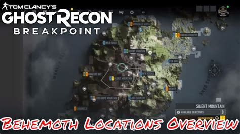 Ghost Recon Breakpoint Behemoth Locations Overview Youtube
