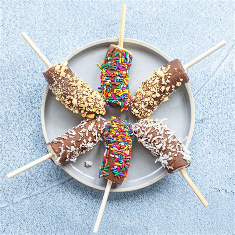 chocolate dipped frozen banana pops recipe with video