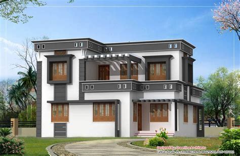 Modern Unique Kerala House Plan At 1760 Sqft