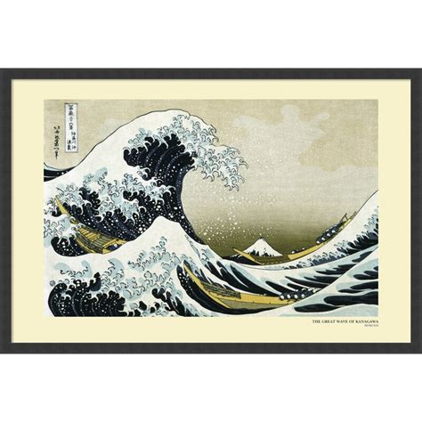 The Great Wave Off The Coast Of Kanagawa By Katsushika Hokusai Framed