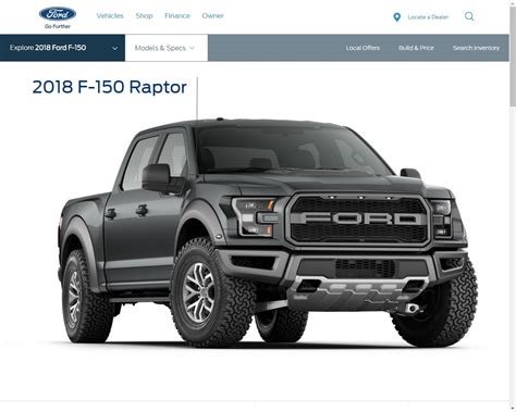 2018 Ford F 150 Raptor Official With Choice Of Two Different Tailgate