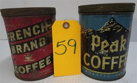 Find And Bid On Lot 59 2 Coffee Tins Now For Sale At Auction