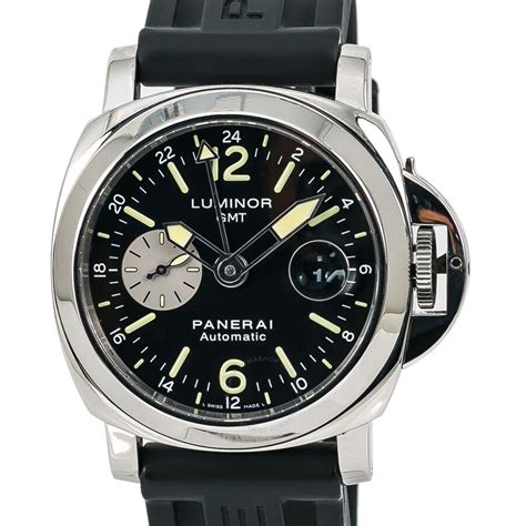 Pre Owned Panerai Luminor Automatic Chronometer Black Dial Mens Watch