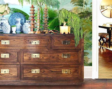 Henredon furniture was founded in morganton, north carolina in 1945 by four men determined to build custom quality furniture. 1970s Vintage Henredon Campaign Credenza | Chairish ...