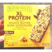 Nature Valley Xl Protein Peanut Butter Dark Chocolate Chewy Bars Calories Nutrition