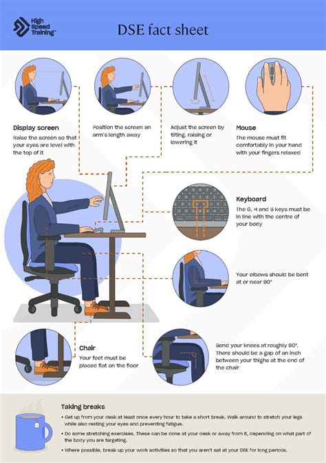 Know How To Set Up A Desk Ergonomically Advice Infographic