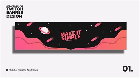 Photoshop Tutorial Simple Twitch Banner Free Psd 1 Youtube