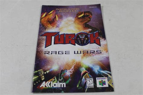 Turok Rage Wars N Manual National Uniform Free Shipping