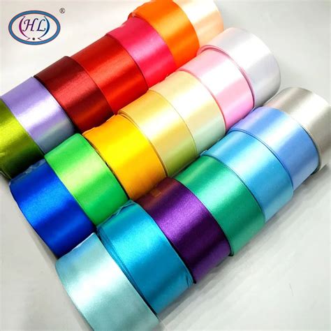 Hl 5 Meters 1 12 40mm Ribbons Lots Colors Solid Color Satin Ribbons