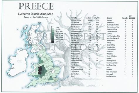 Surname History And Distribution Maps Present2past Genealogy