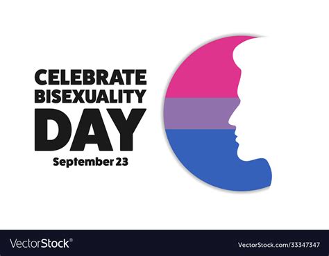 Celebrate Bisexuality Day Holiday Concept Vector Image