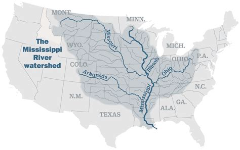 Us Map With Mississippi River And States Hicheridesign