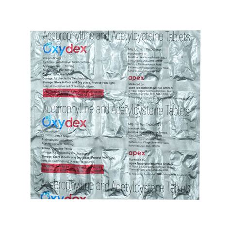 Oxydex Tablet 15s Price Uses Side Effects Composition Apollo Pharmacy