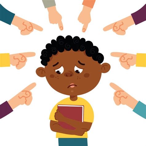 La xenofobia, por lo tanto, hace referencia al odio, recelo, hostilidad… la xenofobia es una ideología que consiste en el rechazo de las identidades culturales que son diferentes a la propia. Crianças intimidar amigo | Vetor Premium