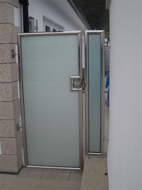 Instead, invest in stainless steel gate designs, which look classy, elegant and increase the value of your property. Stainless Steel and Glass Gate, Bespoke Design #Gates# ...