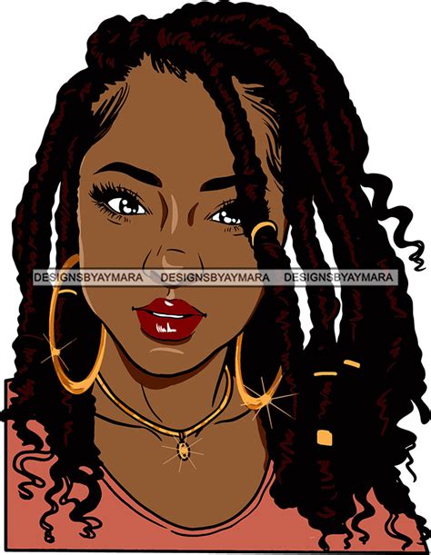 afro urban street black girls babe bamboo hoop earrings sexy dreadlock designsbyaymara