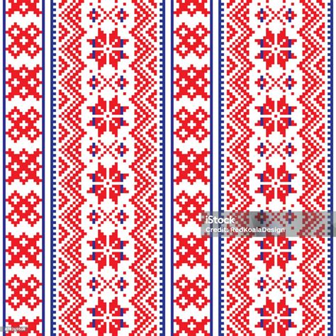 Lapland Seamless Vector Pattern Scandianvian Folk Art Design Sami Cross