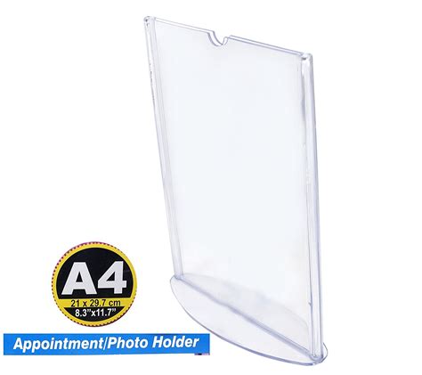 Acrylic Display Stand A4 Paper Holder Acrylic Signage Holder A4 Size