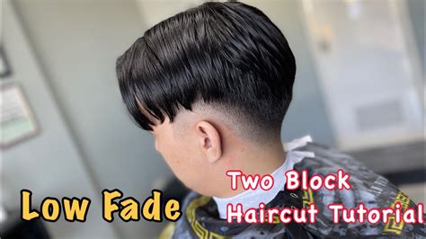 two block haircut tutorial low fade tagalog voice over youtube