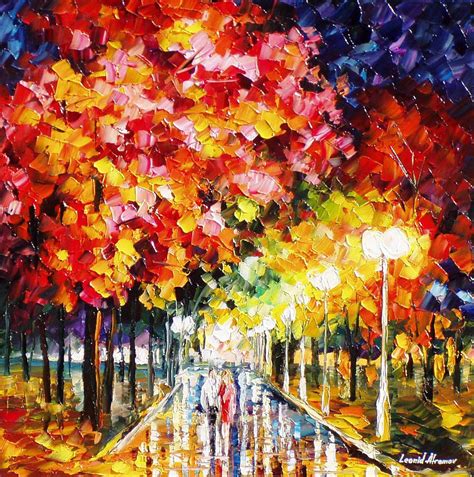 Commitment Of Love Palette Knife Oil Painting On Canvas By Leonid