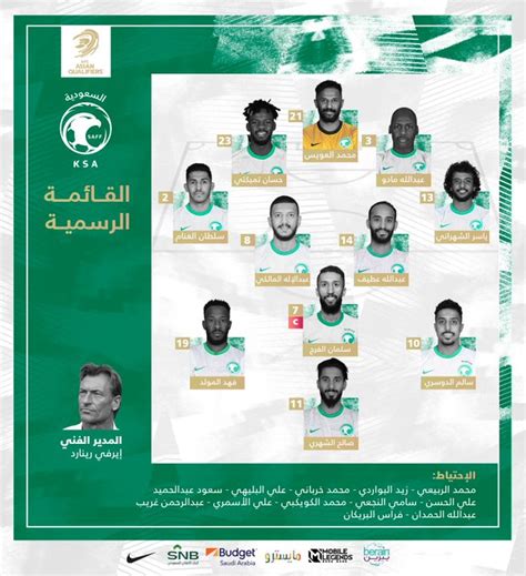 الشهري يقود تشكيلة المنتخب السعودي ضد اليمن | صحيفة المواطن الإلكترونية