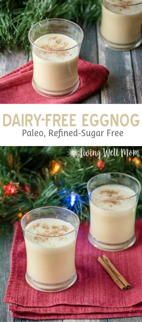 Dairy Free Eggnog Almond Milk Paleo Refined Sugar Free Recipe