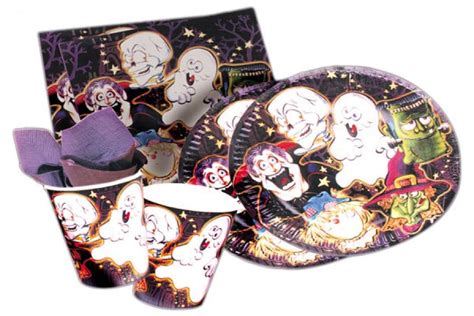 Halloween Decorated Tableware Pack Of 36 Each Of Cups Plates Napkins