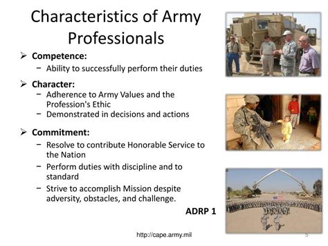 Five Essential Characteristics Of The Army Profession Army Military
