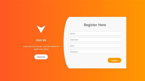 Registration Form Design In Html And Css With Code Free Download Form