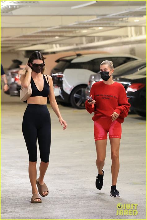 Kendall Jenner Goes Food Shopping With Bff Hailey Bieber Photo 1297950 Photo Gallery Just