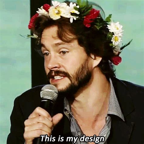 Hugh Dancy Wearing A Flower Crown At Sdcc Flower Crowns Know Your Meme