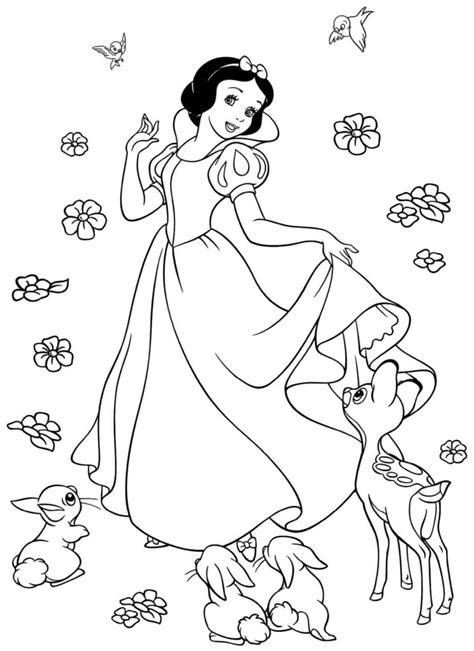 Descarga e imprime estos blanca nieves para colorear de forma gratuita. Blancanieves y los 7 enanitos dibujos para colorear ...