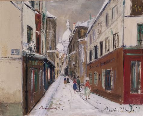 Maurice Utrillo French 1883 1955 Montmartre With Sacré Cœur Nd