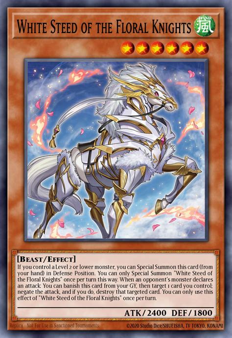 White Steed Of The Floral Knights Yu Gi Oh Card Database Ygoprodeck