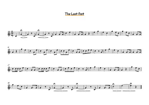 The Last Post Sheet Music For Brass Sheets4brass