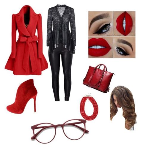 Red Look Red Polyvore Fashion