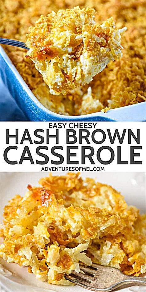 Make Ahead A Cheesy Hash Brown Casserole Recipe Filled