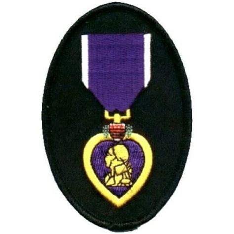 Purple Heart Patch Veteran Military Embroidered Patch Free Etsy