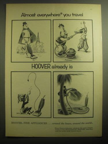1959 Hoover Vacuum Cleaner Ad Cartoons By Kenniston Bernard Wiseman