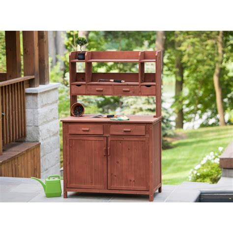 Outdoor Living Today 4 Ft X 2 Ft Western Red Cedar Potting Bench Pb42