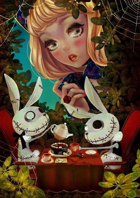 Creepy Tea Bunny Alice In Wonderland Anime Wonderland