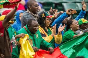 Cameroon Sink Dr Congo To Book Chan Quarter Final Daily Mail Online