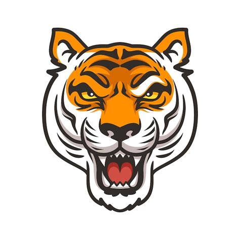 Premium Vector Tiger Head Vector Illustration Graphic Mascot